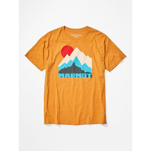 Marmot Tower Clothes - Mens T-Shirts Gold CA4716290 Canada